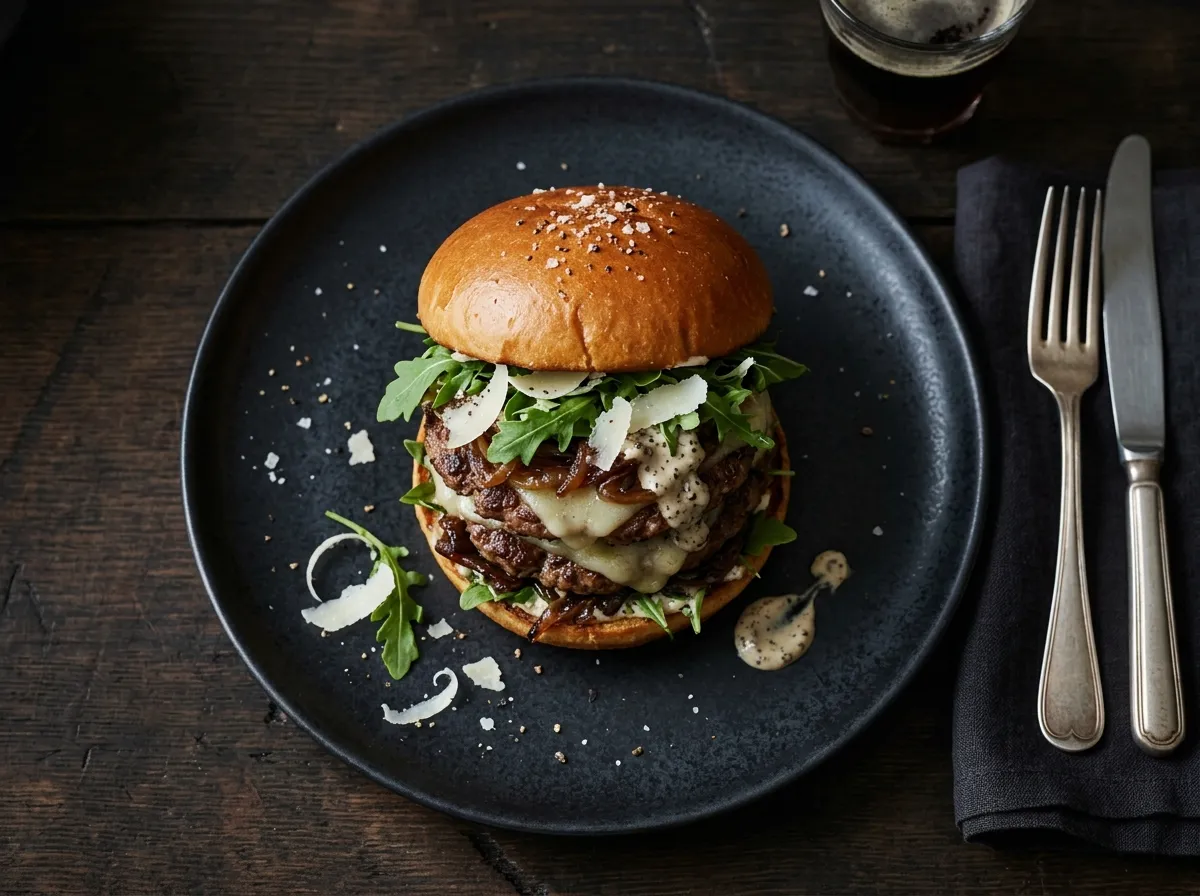 THE BLACK TIE smash burger