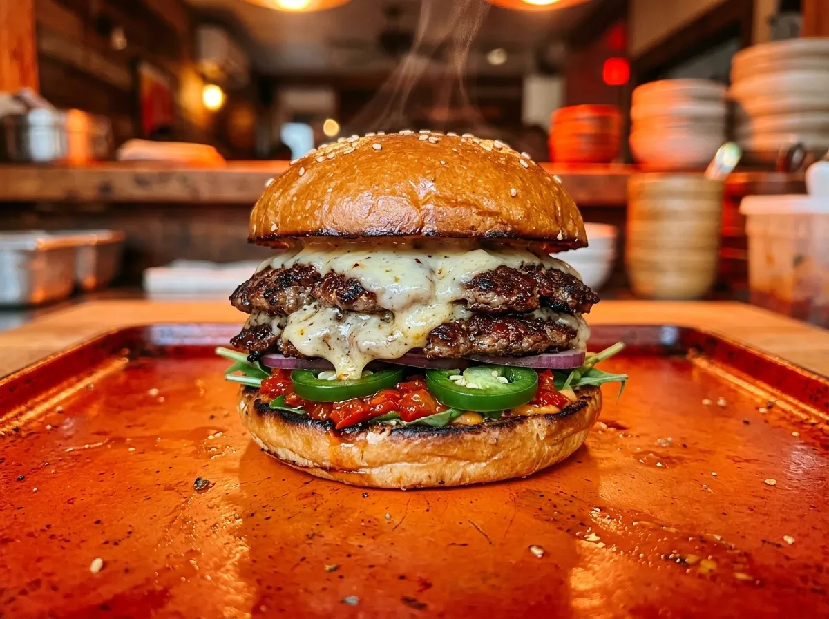 THE WILDFIRE smash burger
