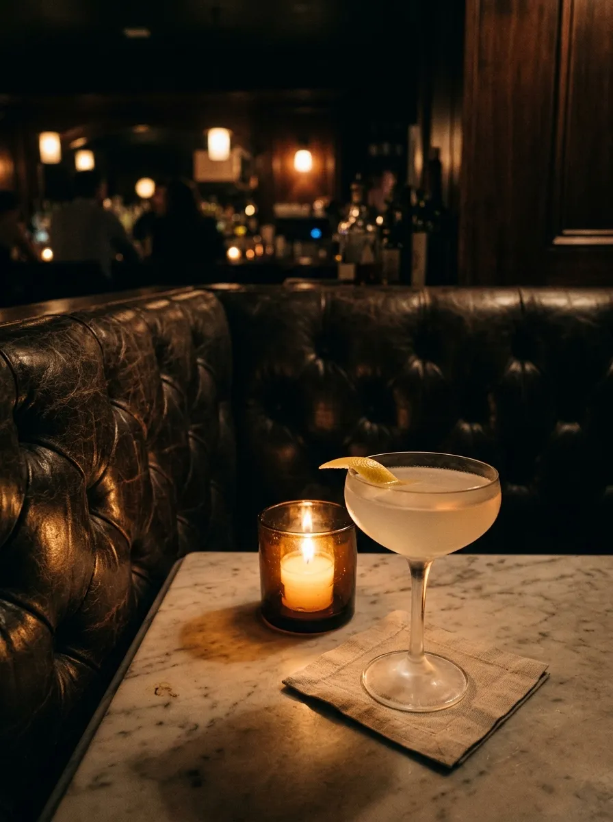 The back bar cocktail counter